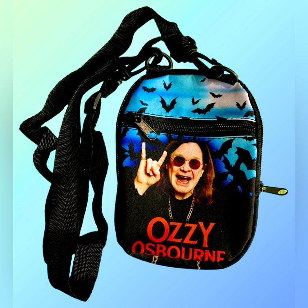 Ozzy Osbourne Handmade & Designed Double Sided crossbody bag.!!!